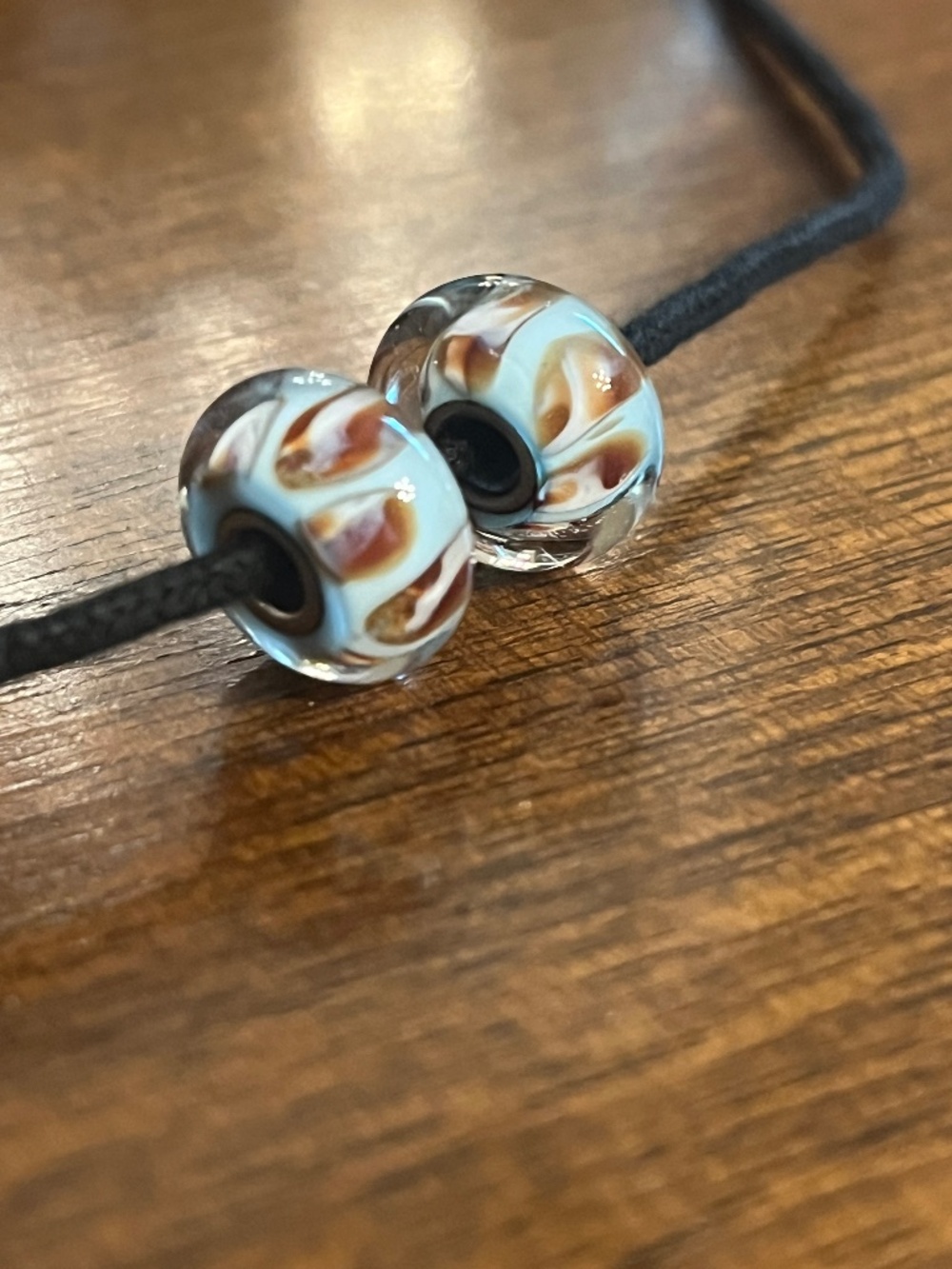 Trollbeads Retired "Aquarium" Set of 2 glass beads